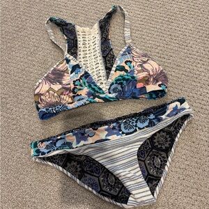 Maaji Multicolor Blue Patterned Bikini Set